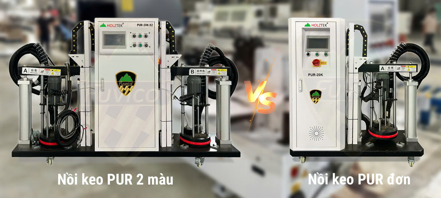Option nồi keo PUR cho máy dán cạnh