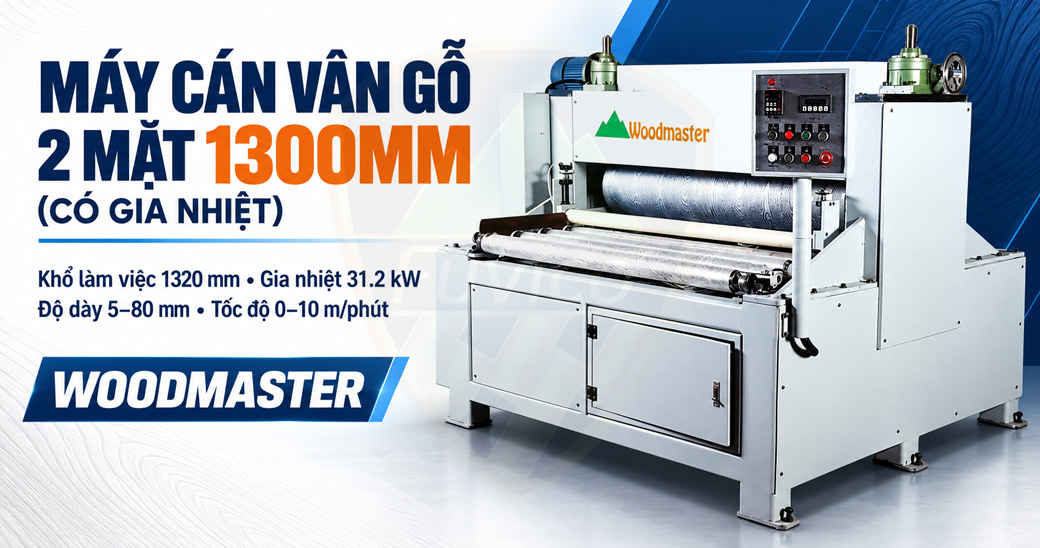 Máy in cán vân gỗ 2 mặt hiện đại