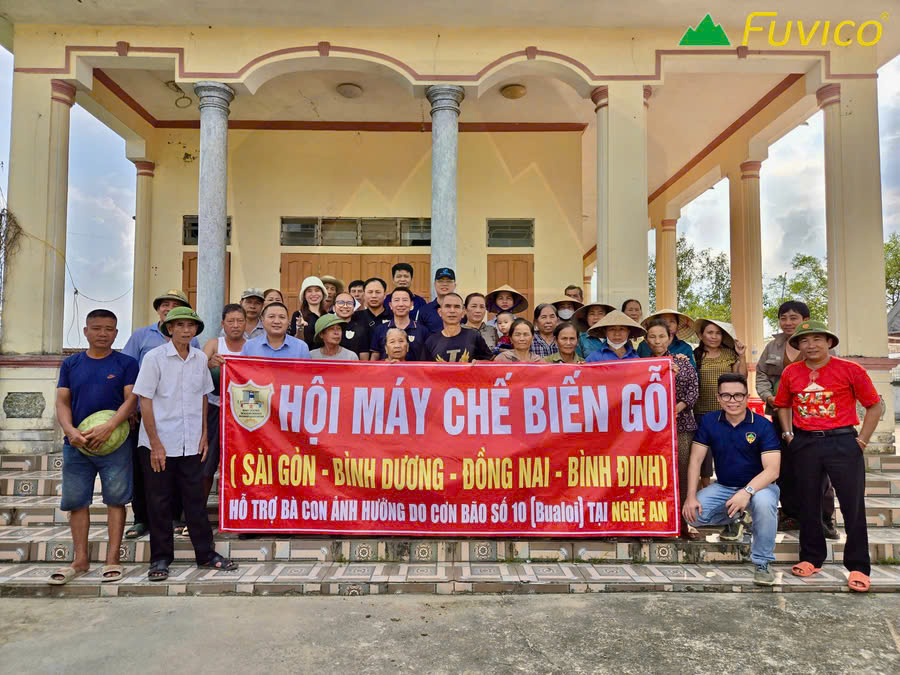 HỘI MÁY CHẾ BIẾN GỖ VIỆT NAM VÀ FUVICO - ĐẠI PHÚC VINH CNC HỖ TRỢ ĐỒNG BÀO MIỀN TRUNG SAU BÃO SỐ 10