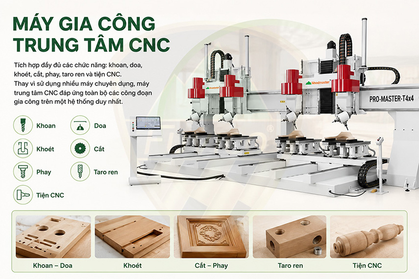 Máy CNC 5 trục PRO-MASTER-T4x4H