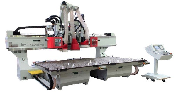 MÁY CNC TRUNG TÂM 2 BÀN 3 TRỤC THAY DAO TỰ ĐỘNG