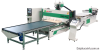 Bộ Máy CNC Gia Công Ván Full Auto: Nesting Tải Nặng, Đảo Lật & Băng Tải Tự Động 14779