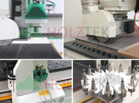 Máy Phay CNC 1 Đầu Tải Nặng Thay Dao Tự Động + Trục Cưa 2 Lưỡi Đa Hướng Cho Chế Biến Gỗ 28986