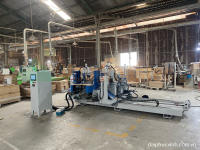 Máy Cưa Cắt Khoan Phay 2 Đầu Tự Động 2500mm - Thiết Bị Chế Biến Gỗ Cao Cấp 32081