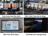 Máy Khoan CNC 6 Mặt 2 Chùm Khoan Kép: Tối Ưu Gia Công Trung Tâm Tự Động 36305