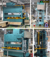 Máy Ép Nhiệt Thủy Lực 400T 3 Tầng Ép - Thiết Bị Chế Biến Gỗ Chuyên Nghiệp 39208