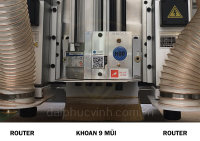 Máy Phay CNC Router 3 Đầu (2 Router + Khoan) - Thiết Bị Chế Biến Gỗ Chính Xác Cao 46792