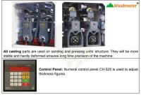 MÁY CHÀ NHÁM SƠN 2 TRỤC WM-700RSF Woodmaster (bàn băng tải cố định) 53398