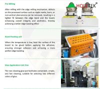 Máy dán cạnh cao tốc băng tải dây belt full chức năng PRO-900HBP Holztek (2 Nồi keo,PUR 2 màu + EVA TOP) 64850