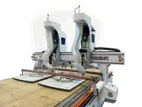 Máy phay cnc router 2 đầu thay dao 2 bàn kép mẫu mới 2025 HT-1830x2R2ATC HOLZTEK 65219