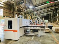 Máy khoan cnc 6 mặt chùm kép HT-6SD-M2H Holztek chùm khoan trên x2, đầu khoan lớn 65288