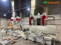 Máy phay CNC 3D 5 trục 4 đầu làm việc đồng thời 2 bàn kép PRO-MASTER-T4X4 Woodmaster mới nhất 2025 65299