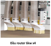 Máy Phay CNC Nesting 4 Đầu 2 Bàn HT-R4MD: Tối Ưu Sản Xuất Gỗ Với Công Suất 4x6KW 65549