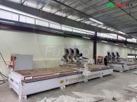 Máy Phay CNC Router 3 Đầu HT-1530x2R3ATC: Tối Ưu Sản Lượng Gỗ Với 2 Bàn Kép Tự Động 65660