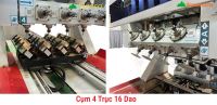 Máy Phay Khoan CNC 4 Trục 16 Dao Kẹp Lật 180 Độ (6 kẹp xoay, bàn 5 mét) Woodmaster 65678