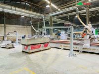 Máy phay cnc router 3 trục 2 bàn lớn gồm Router - Cưa xoay - khoan 5 mặt HT-1830X2RBS HOLZTEK 65755