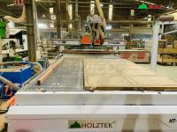 Máy phay cnc router 3 trục 2 bàn lớn gồm Router - Cưa xoay - khoan 5 mặt HT-1830X2RBS HOLZTEK 65758