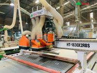 Máy phay cnc router 3 trục 2 bàn lớn gồm Router - Cưa xoay - khoan 5 mặt HT-1830X2RBS HOLZTEK 65761