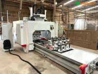 MÁY PHAY CNC 4 TRỤC 16 DAO KẸP LẬT 180 ĐỘ (6 kẹp xoay bàn 5 mét) Woodmaster 65976