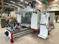 MÁY PHAY CNC 4 TRỤC 16 DAO KẸP LẬT 180 ĐỘ (6 kẹp xoay bàn 5 mét) Woodmaster 65977