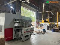 Máy Phay CNC 4 Trục 16 Dao Kẹp Xoay 360° Gia Công Chân Bàn Ghế Chính Xác Cao 66033