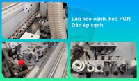 Máy dán cạnh vát 45 độ tự động dùng keo PUR Holztek | Chuyên dán cánh gỗ, MDF, nhôm tổ ong 66087