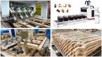 Máy Phay Khoan CNC 4 Trục 16 Dao Kẹp Lật 180 Độ (6 kẹp xoay, bàn 5 mét) Woodmaster 66509
