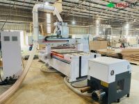 Máy Phay CNC Nesting 1 Đầu Thay Dao + Trục Cưa Kép HT-R1SM HOLZTEK 66942