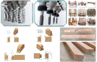 Máy phay khoan CNC 4 trục 16 dao WM-4X4A6MT - Làm mộng âm dương khung bao cửa 67058