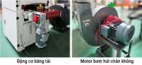 MÁY CHÀ NHÁM PHÔI NGẮN BĂNG TẢI HÚT CHÂN KHÔNG WM-400VRR WOODMASTER 67101