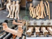 Máy phay CNC 4 trục 16 dao Woodmaster WM-4x4HF - Gia công chân ghế 4D 67266