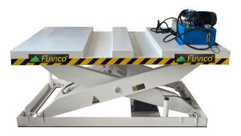 BÀN NÂNG THỦY LỰC 2500MM 3 TẤN ( bàn có khe )