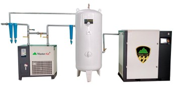 Combo máy nén khí trục vít 10HP