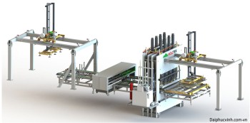 DÂY CHUYỀN MÁY ÉP PHỦ MELAMINE TỰ FULL AUTO