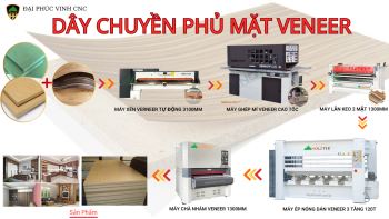 Dây chuyền máy phủ mặt Veneer