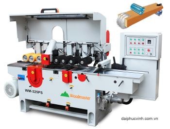 MÁY BÀO CUỐN 2 MẶT RONG GỖ NHIỀU LƯỠI 250MM WM-325PS