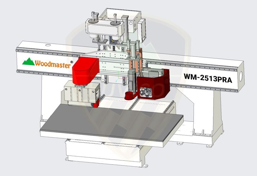 Máy gia công trung tâm CNC trục bào phiên bản truc Router thay dao WM ...