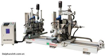 MÁY CẮT KHOAN 2 ĐẦU 8 TRỤC TỰ ĐỘNG