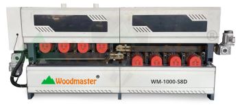 MÁY CHÀ NHÁM CHỔI THÙNG 2 MẶT 8 HÀNG TRỤC 1000MM