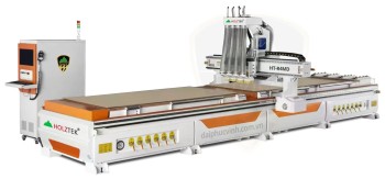 MÁY CNC NESTING 2 BÀN ĐÔI, 1 ĐẦU THAY DAO + CHÙM KHOAN