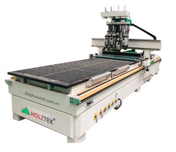 Máy cnc nesting 4 đầu 2 bàn làm việc