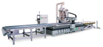 MÁY CNC NESTING 4 ĐẦU FULL LINE GIA CÔNG VÁN HT-R4F