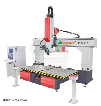 Máy Cnc Trung Tâm 3D 4 Axis 2 Bàn thay dao tự động