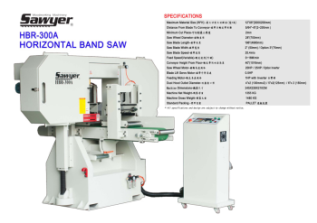 MÁY CƯA LẠNG NGANG TỰ ĐỘNG | HBR-300A