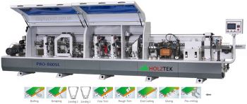 MÁY DÁN CẠNH NẸP GỖ TỰ ĐỘNG ( dán và chà nhám hoàn thiện)