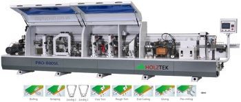 MÁY DÁN CẠNH NẸP GỖ TỰ ĐỘNG ( dán và chà nhám hoàn thiện)