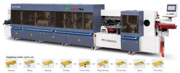 MÁY DÁN CẠNH TỰ ĐỘNG 10 CHỨC NĂNG HOLZTEK ( phay rãnh, 2 nồi keo )