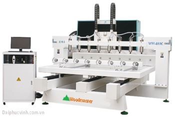 MÁY ĐỤC CNC ROUTER 8 TRỤC XOAY WOODMASTER