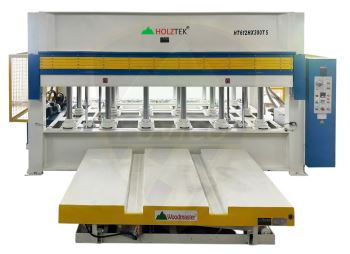 Máy ép nhiệt thủy lực 2X4M 5 tầng (lực ép 300T) HT612Hx300T5