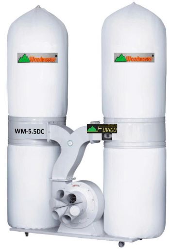 Máy hút bụi 4 túi tải nặng 5.5KW Woodmaster